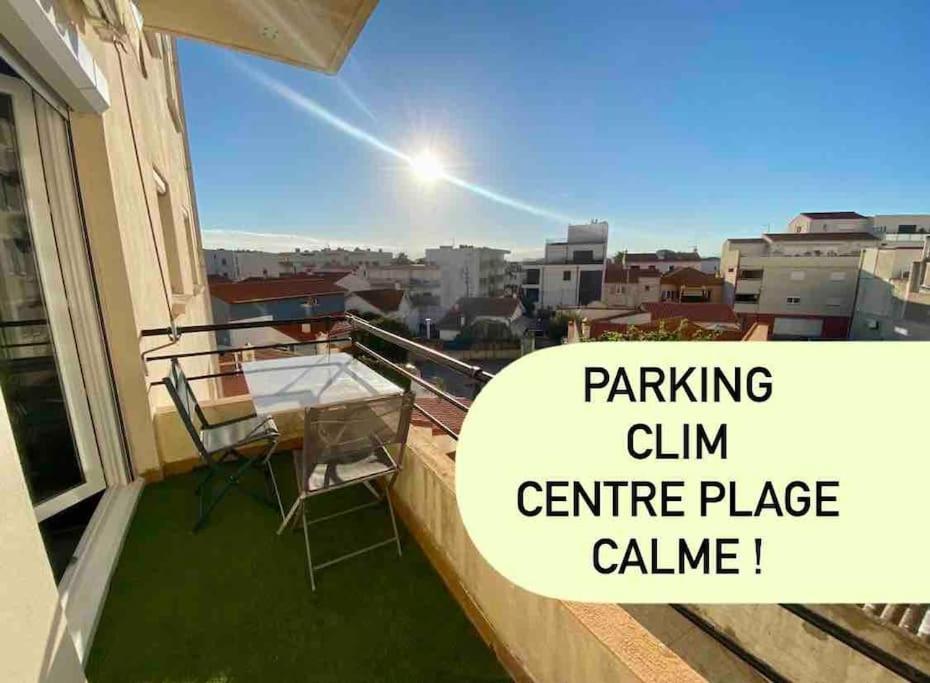 Appart T2 Calme - Centre De Canet - Parking - Clim Exterior photo